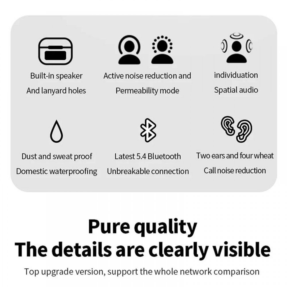 A9 Pro Ασύρματα Bluetooth ακουστικά  ANC/ENC 