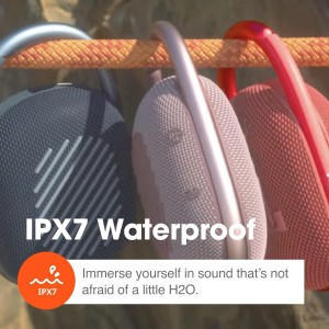 JBL Clip 4 Wireless Bluetooth Speaker Squad (White)