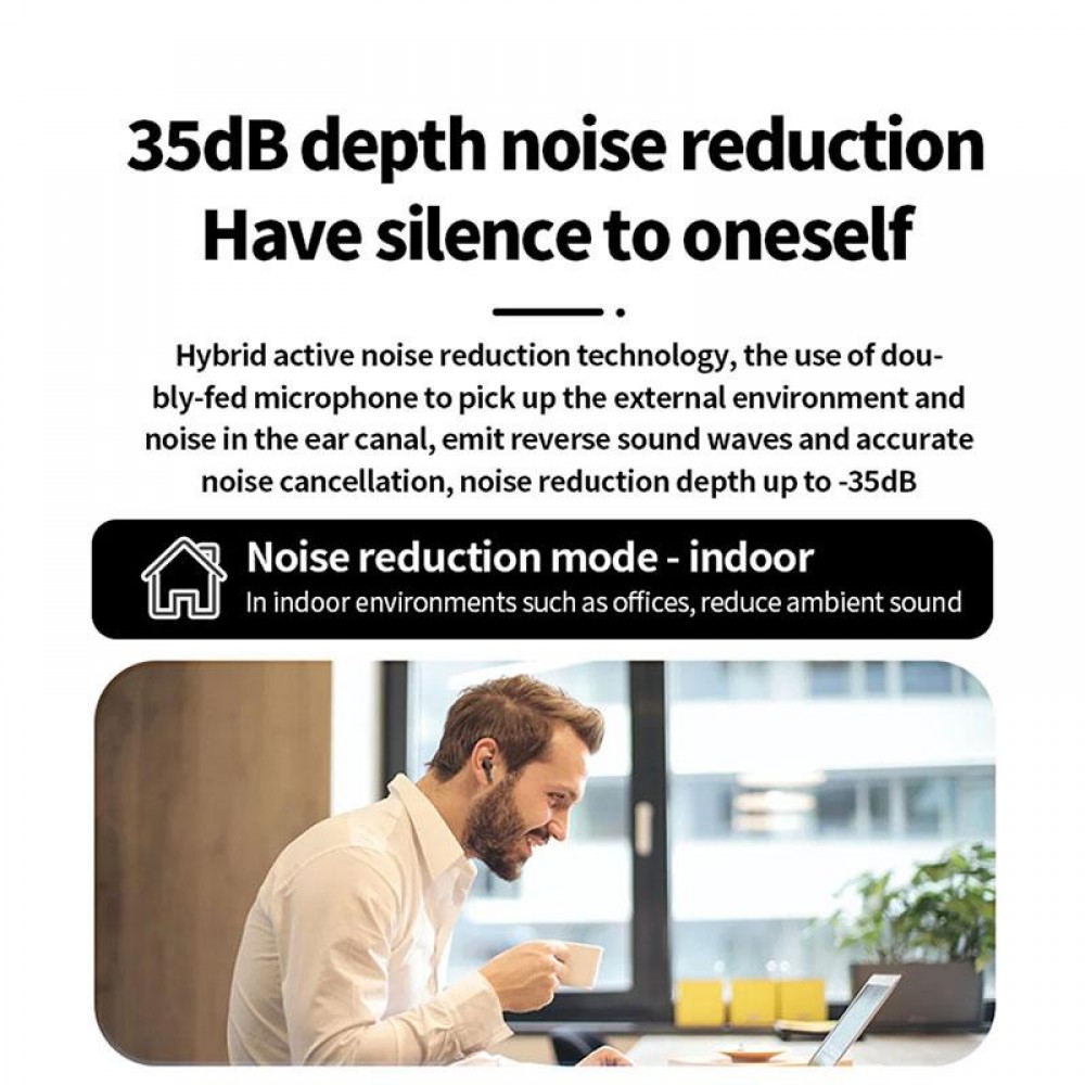 A9 Pro Ασύρματα Bluetooth ακουστικά  ANC/ENC 