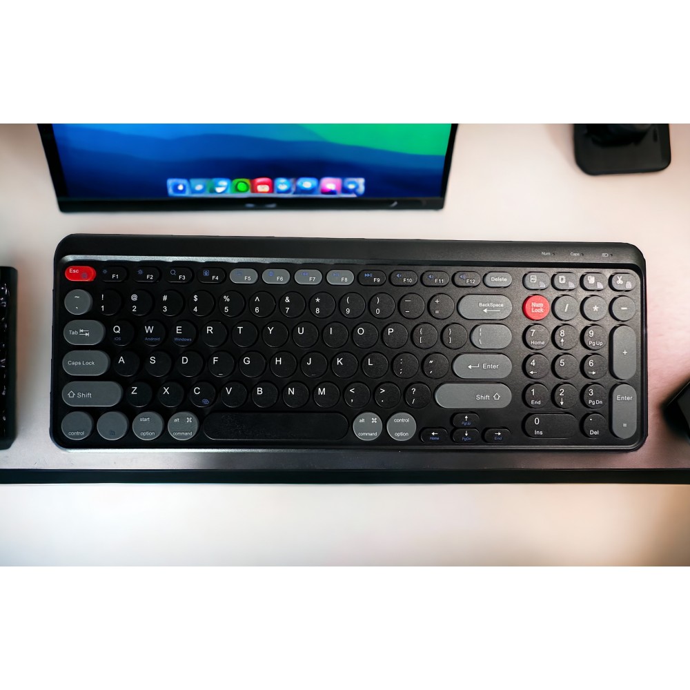 NCK100B Multi Mode Keyboard (BT & 2.4G wireless) Βlack